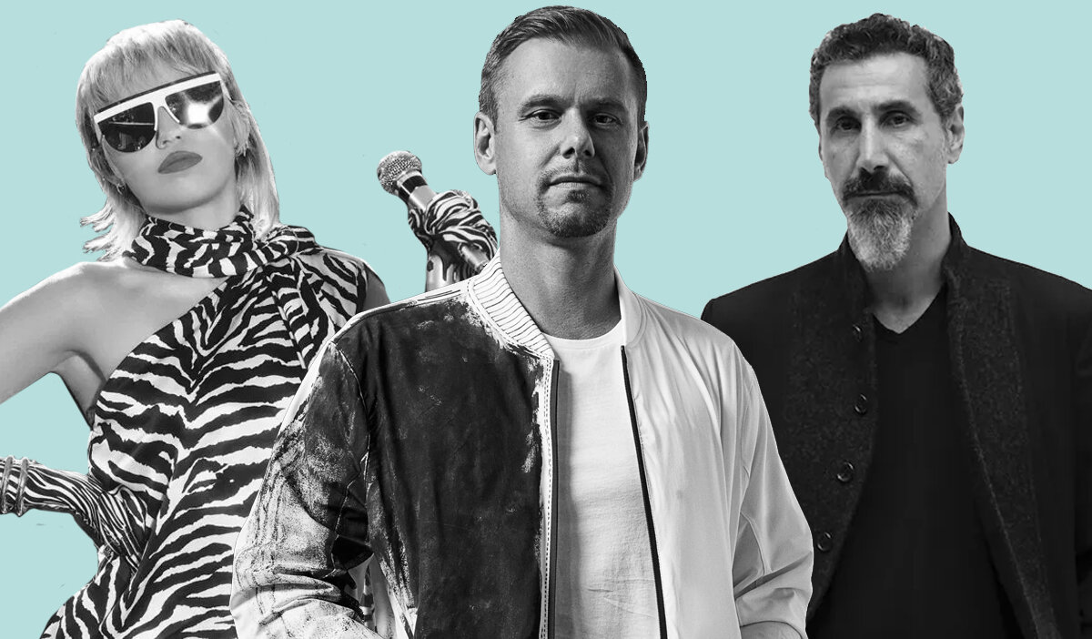 Miley Cyrus, Armin van Buuren, Serj Tankian (System of a Down) 