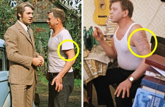 К концу фильма неожиданно появляется татуировка.