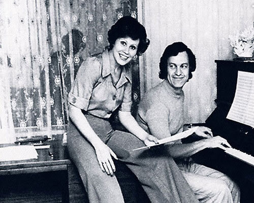 Молодые Лариса Мондрус и Эгил Шварц. Фото взято из открытых источников