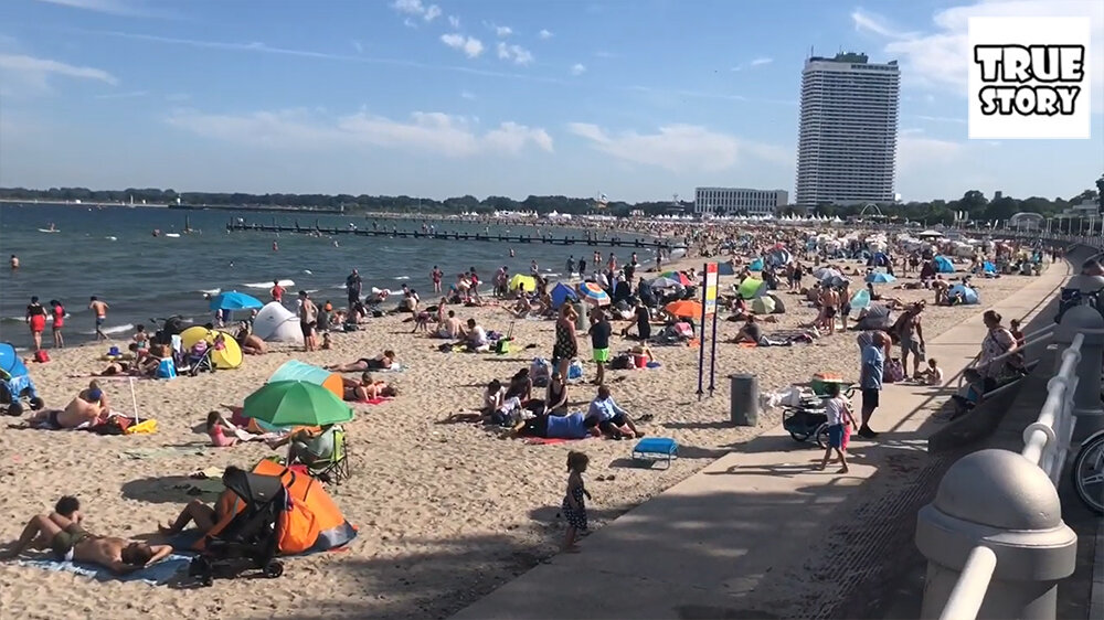 Германия - Как немцы себя ведут и как отдыхают на пляже дома? Показываю немецкий курорт на Балтийском море