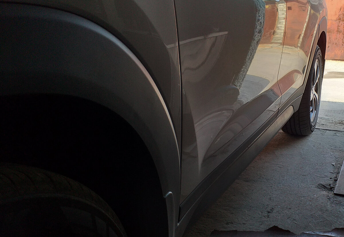 Начало, делал левую сторону в гараже, жутко неудобно, т.к. небольшой гараж.