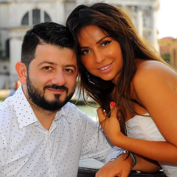 Михаил Галустян и его жена Виктория 