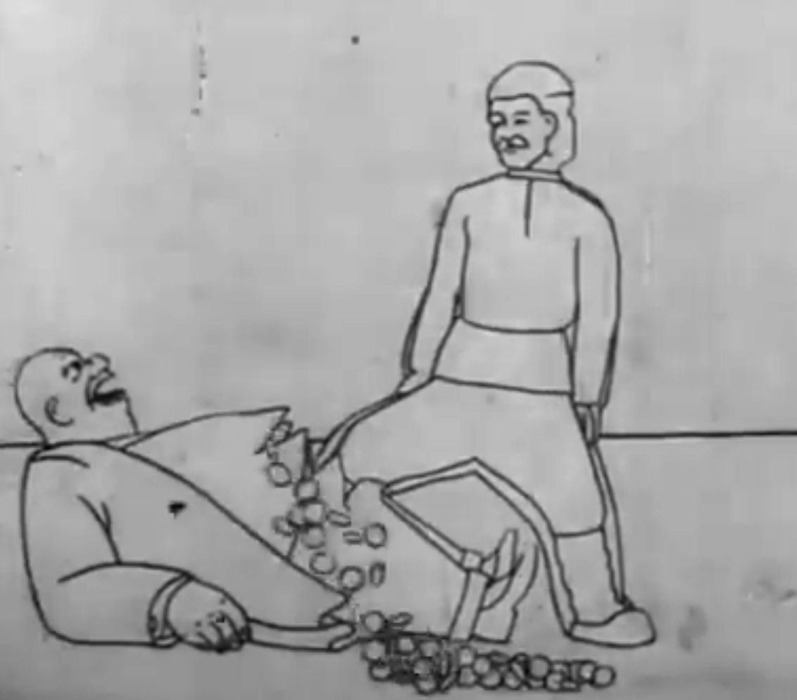 Самый первый советский мультик 1924 года. Полный сюр и кринж7