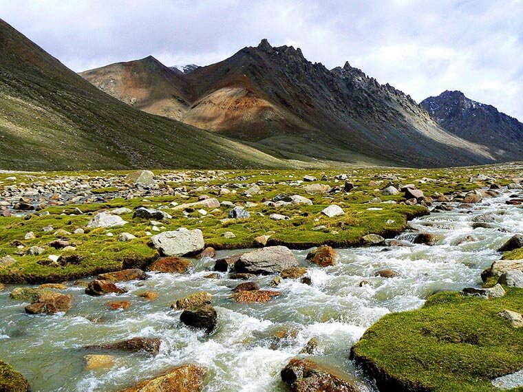 Тибетские равнины усеяны камнями, которые сюда принесли некогда проходившие по этой территории ледники