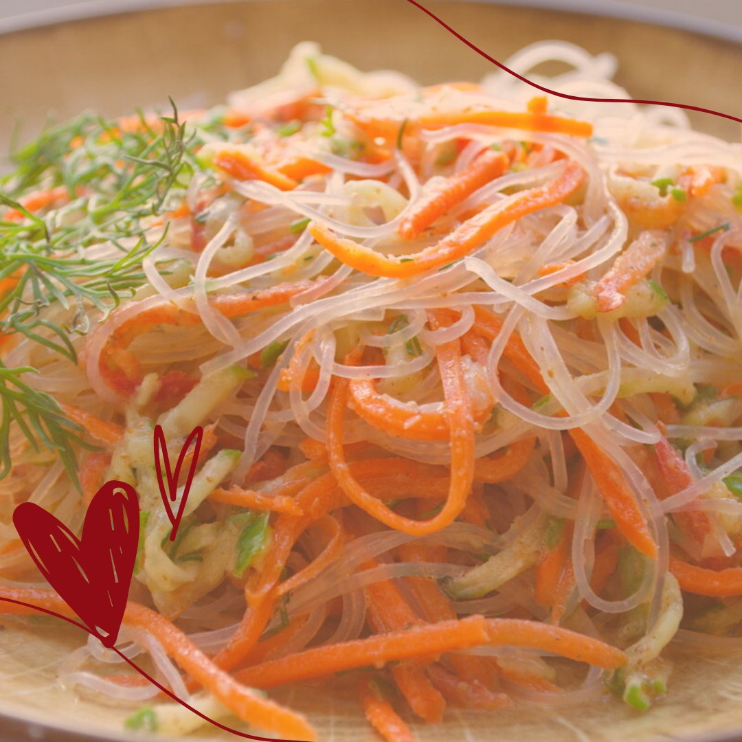 Салат с фунчозой. Простой, как основа. 