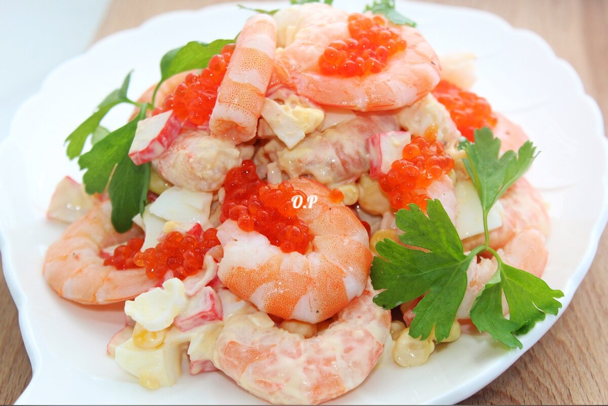 Салаты из крабового мяса рецепты с фото простые и вкусные