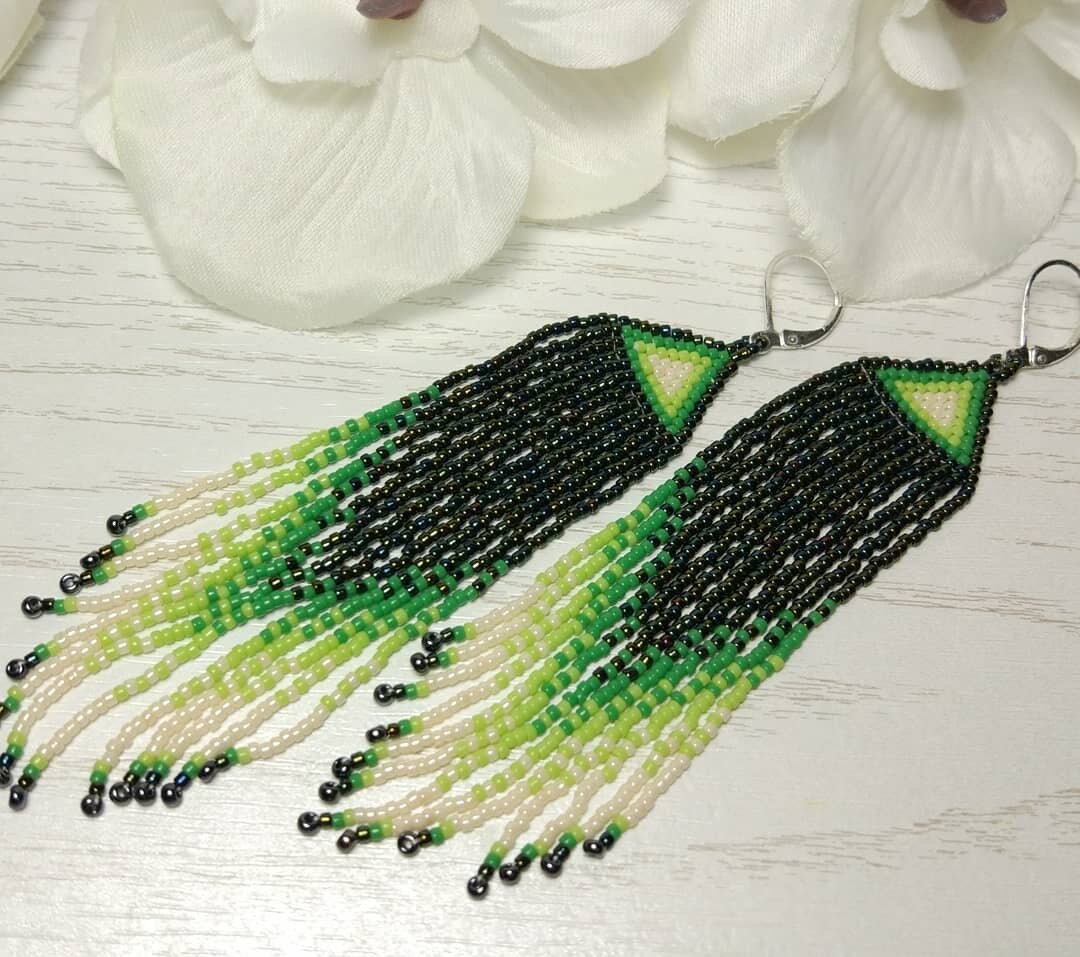 Серьги из бисера. Фото из личного архива