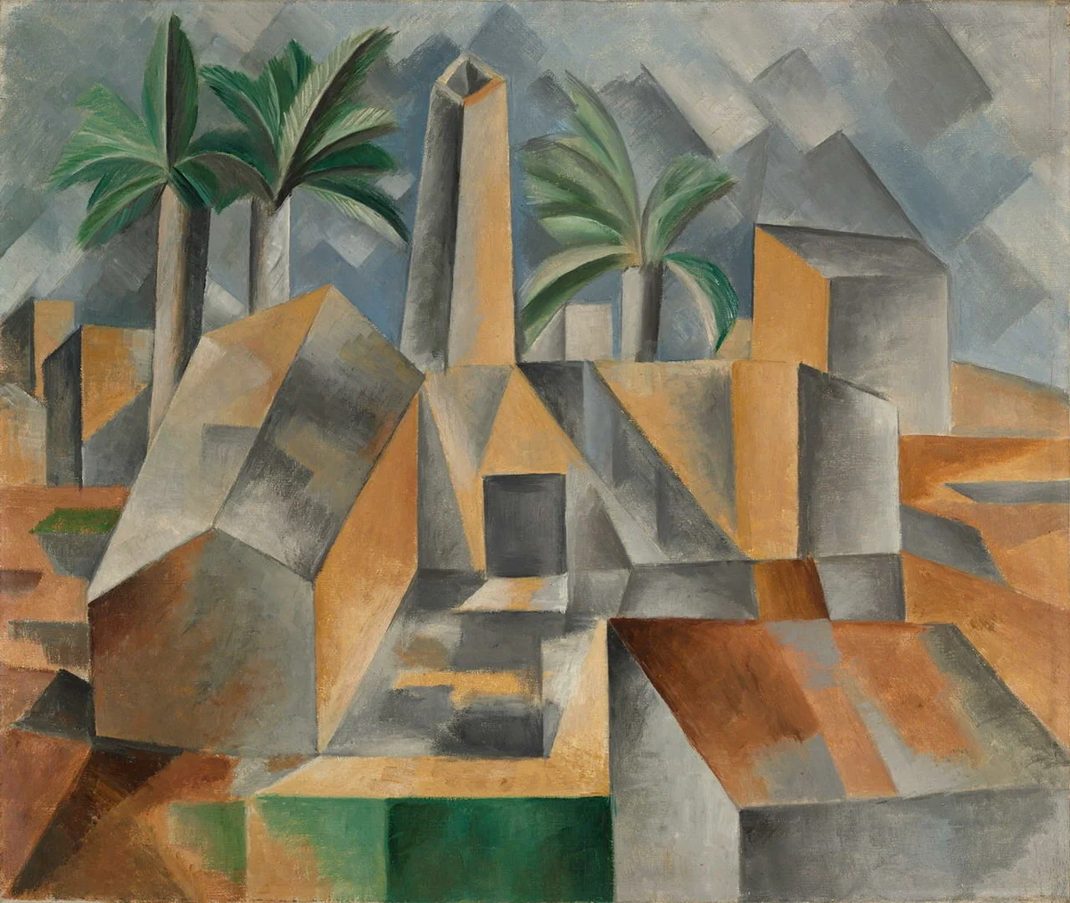 Пабло Пикассо "Кирпичный завод в Тортосе". 