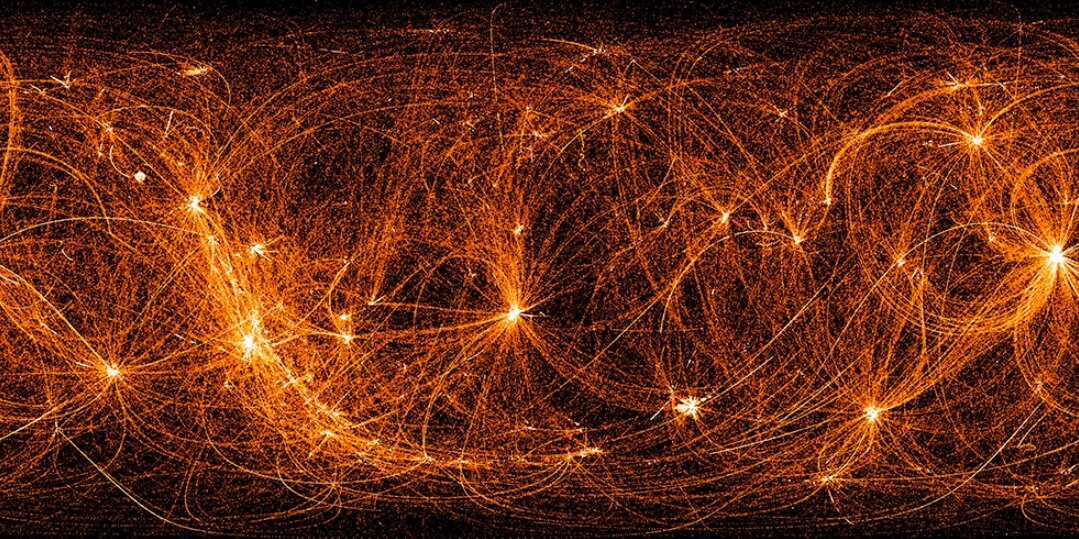 Изображение участка ночного неба, полученное с помощью Найсера ©NICER, NASA, снимок взят из интернета. https://naked-science.ru/article/astronomy/nasa-opublikovalo-krasochnyy