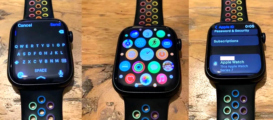 Живые фото новых Apple Watch Series 7
