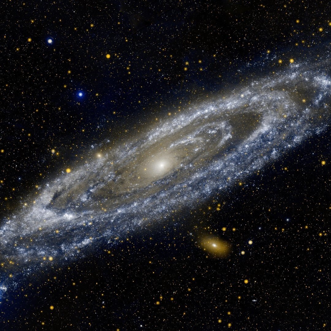 2. Галактика Андромеды, 2001. Съемка телескопа Хаббл.