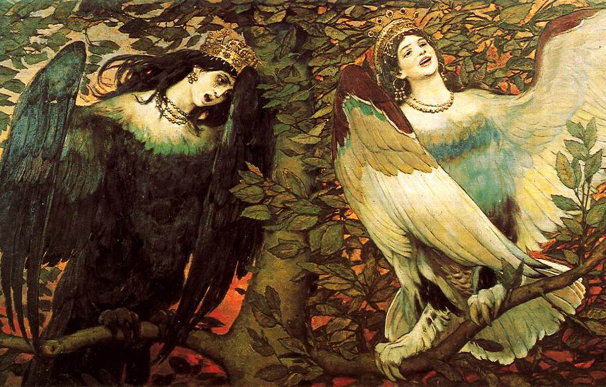 Картина В. Васнецова "Сирин и алконост"
