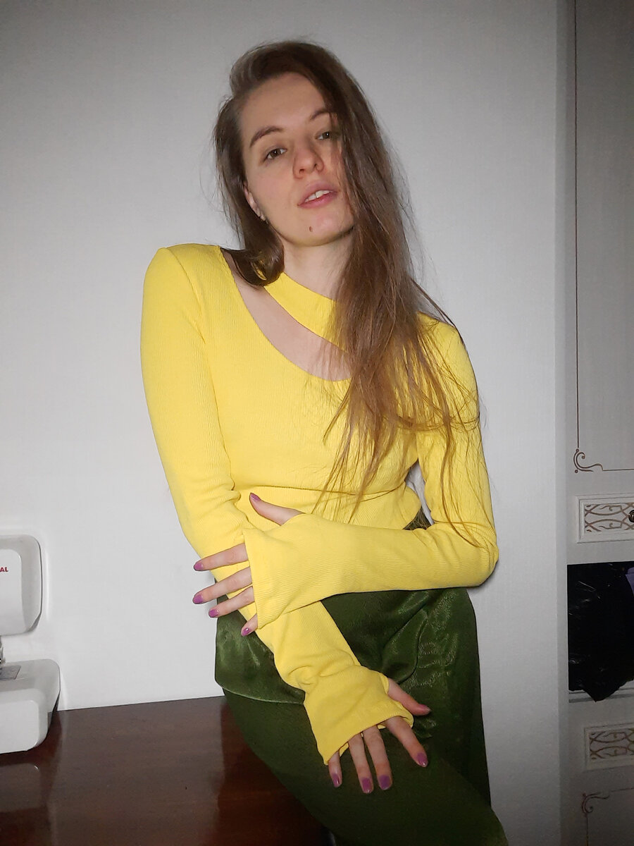 Новенький лонгслив смоделированный по выкройке боди "Майли" от Vikisews 