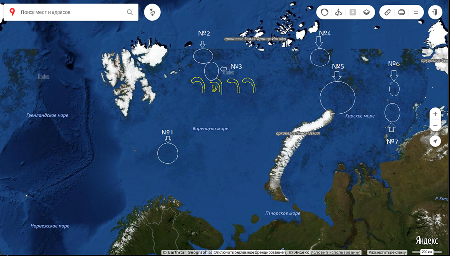 Снимок № 14 Баренцево- Карский шельф «Портреты». Россия-Норвегия.