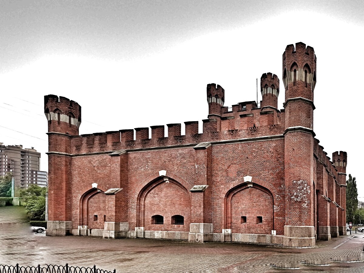 Первыми воротами на месте Королевских были Кальтхофские ворота, снесенные в 1717 году. Во время вхождения Кёнигсберга в состав Российской империи в 1757-1762 годах русскими инженерами на этом месте были построены Гумбинненские ворота, переименованные в 1811 году в Королевские.

В период модернизации городских укреплений Кёнигсберга в начале XIX века старые Королевские ворота были снесены. 30 августа 1843 года в присутствии короля Фридриха-Вильгельма IV состоялась торжественная закладка новых Королевских ворот, строительство которых завершилось в 1850 году. Королевские ворота построены в неоготическом стиле из кирпича по проекту генерала Эрнста Людвига фон Астера, горельефы выполнены скульптором Вильгельмом Людвигом Штюрмером.

В 1910 году, после того как оборонительные сооружения окончательно утратили военное значение, военное ведомство, в числе прочих сооружений, продало Королевские ворота городу. В начале XX века валы, примыкавшие к воротам, были срыты, и Королевские ворота стали выполнять функцию триумфальной арки.

Во время боевых действий Второй мировой войны Королевские ворота получили повреждения от бомбардировок и артиллерийских обстелов.

В соответствии с Постановлением Совета Министров РСФСР от 30 августа 1960 года № 1327 Королевские ворота подлежат государственной охране, ныне являются объектом культурного наследия Калининградской области федерального значения.

В 1976 году в воротах разместился книжный магазин № 6, просуществовавший до 1980-х годов. В 1990-1991 годах в Королевских воротах располагалось кооперативное кафе, после чего сооружение было заброшено.

В ноябре 2004 года, в связи с подготовкой к празднованию 750-летнего юбилея города, началась реставрация Королевских ворот, завершившаяся 1 июля 2005 года. 6 июня 2005 года на фасаде ворот с городской стороны были смонтированы отреставрированные горельефы короля Фридриха I, герцога Альбрехта и короля Пржемысла Отакара II.

10 февраля 2005 года Королевские ворота были переданы музею Мирового океана, после чего в них разместилась экспозиция, посвящённая Великому посольству Петра I.