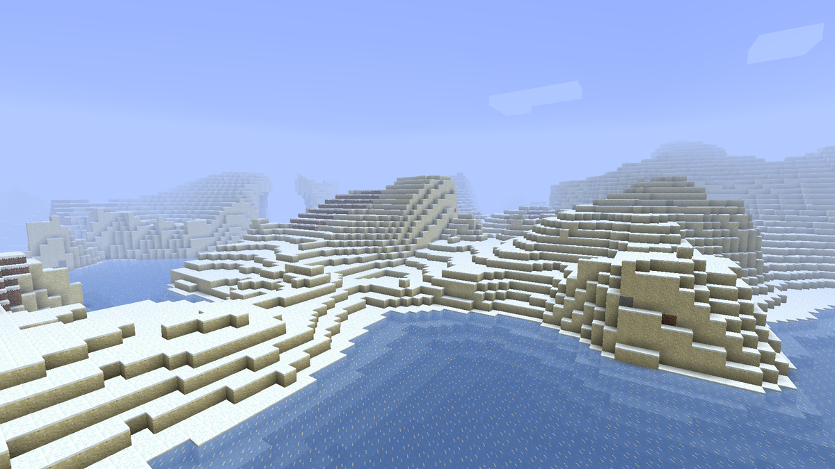 Ледяная пустыня в Майнкрафт