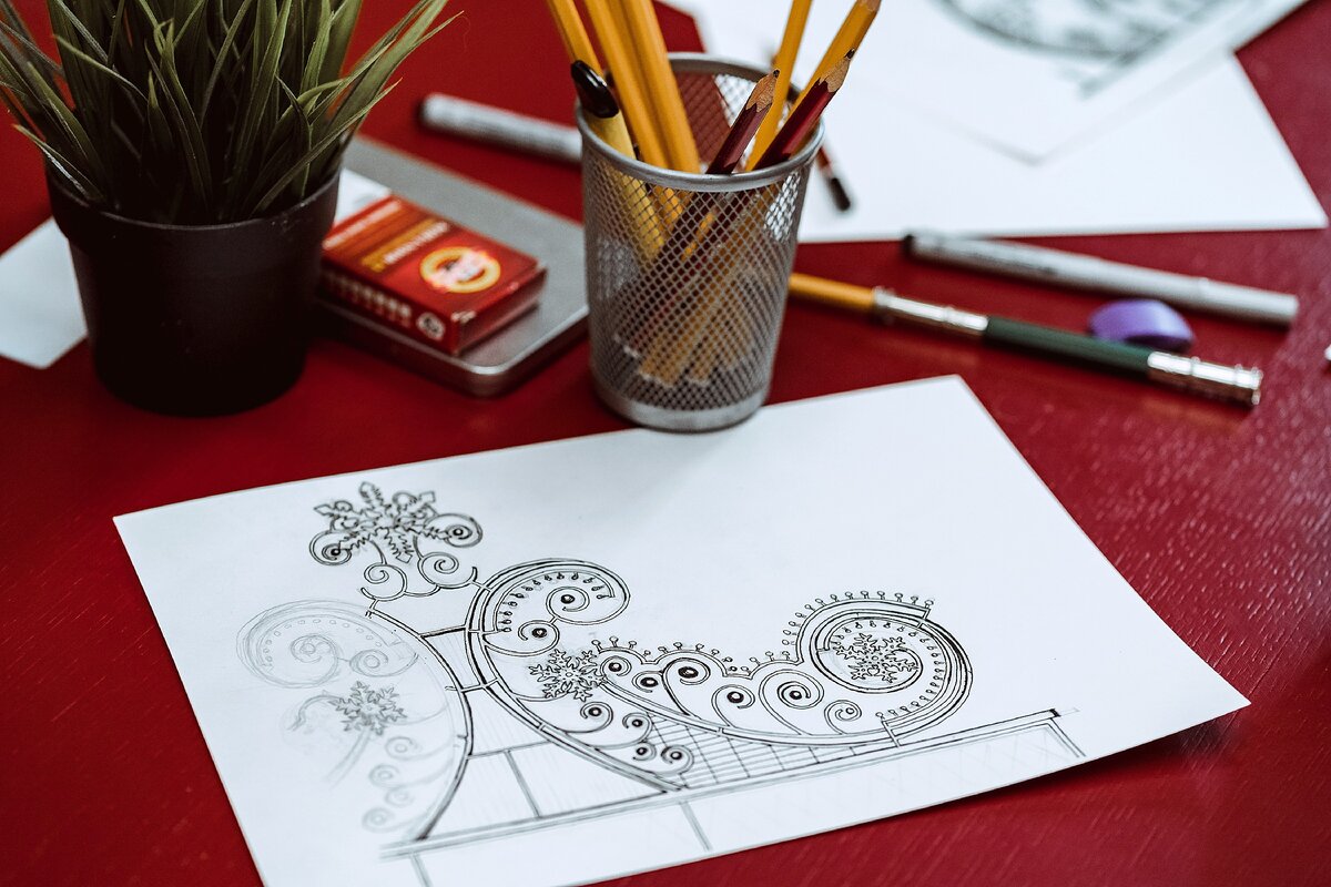 Эскиз для световой инсталляции из коллекции "Скань"