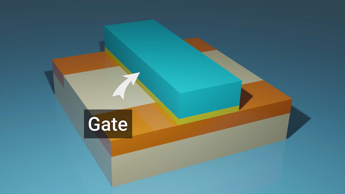 Затвор транзистора.