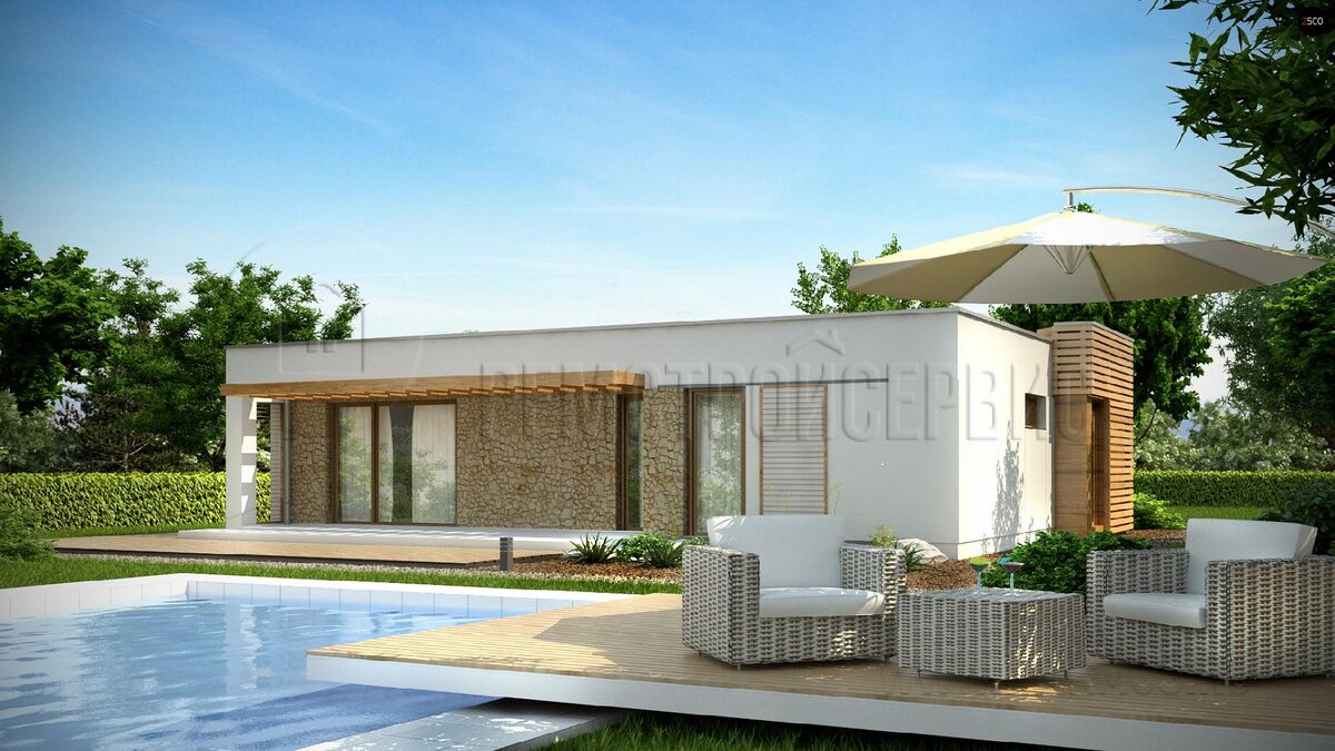 Внутренний фасад проекта дома zx53