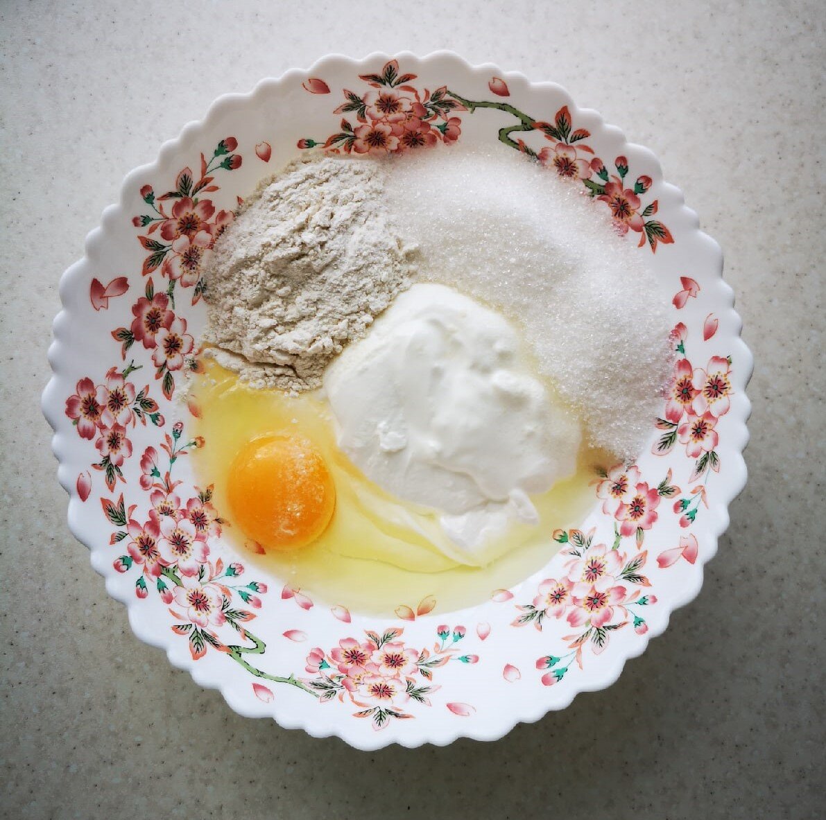 Ингредиенты перед замешиванием