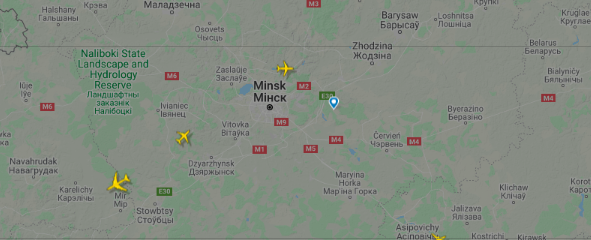 фото с сайта flightradar24.com 