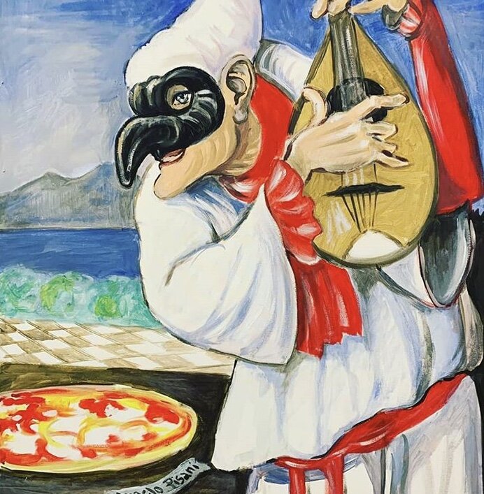 Истории о Пульчинелла рассказывают о том, что не смотря на то, что персонаж боролся за выживание, когда он был сыт, он делился своей бесплатной пастой с уличными бродягами