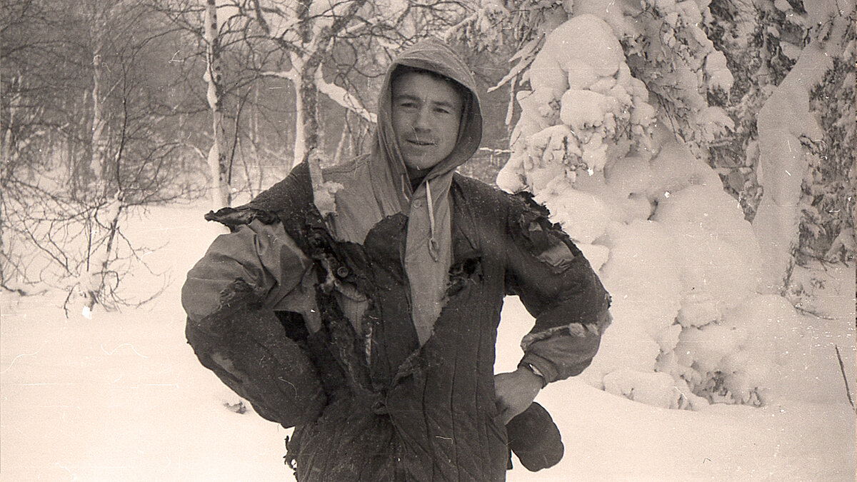 Перевал Дятлова. Слободин в сожженной фуфайке Дорошенко.