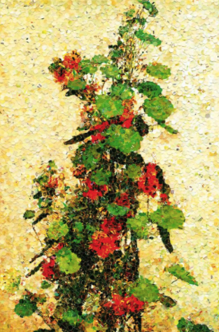 Vik Muniz. Nasturium, after Fantin Latour, 2004. Источник: https://tatintsian.com/