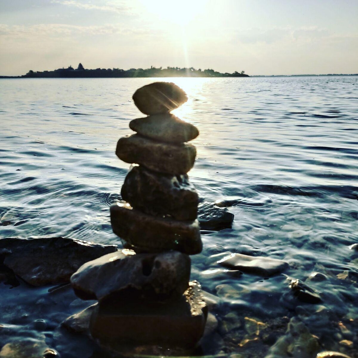 Река Свияга, вид на Остров-град Свияжск