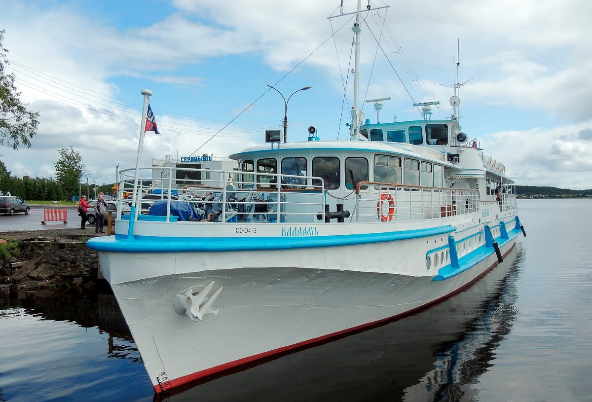 Сортавала. Пристань. Теплоход