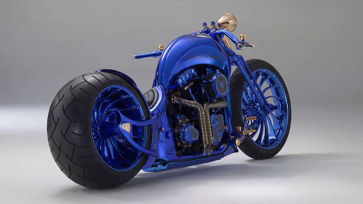 Самый дорогой мотоцикл в мире: Harley-Davidson Blue Edition | Лев Стихарёв  | Дзен