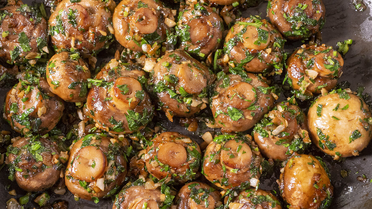 Жареные шампиньоны