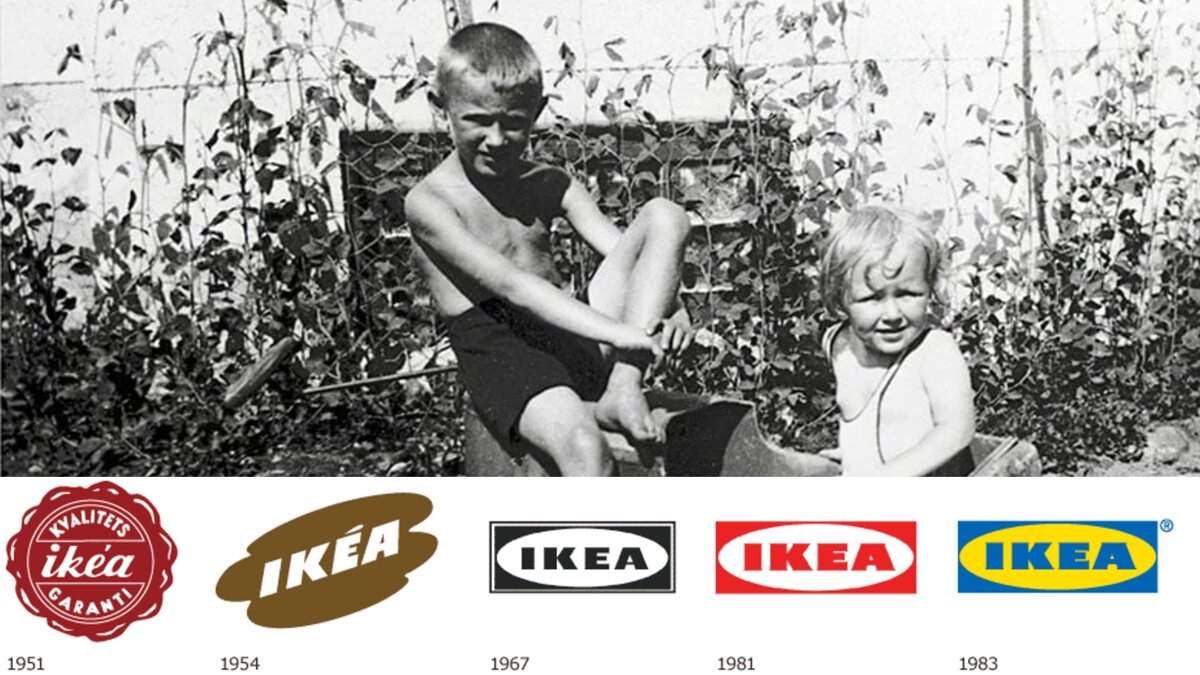 На фото сам Ингвар Кампрад в детстве.