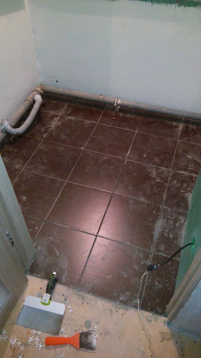 Ванная в процессе (17 фото)