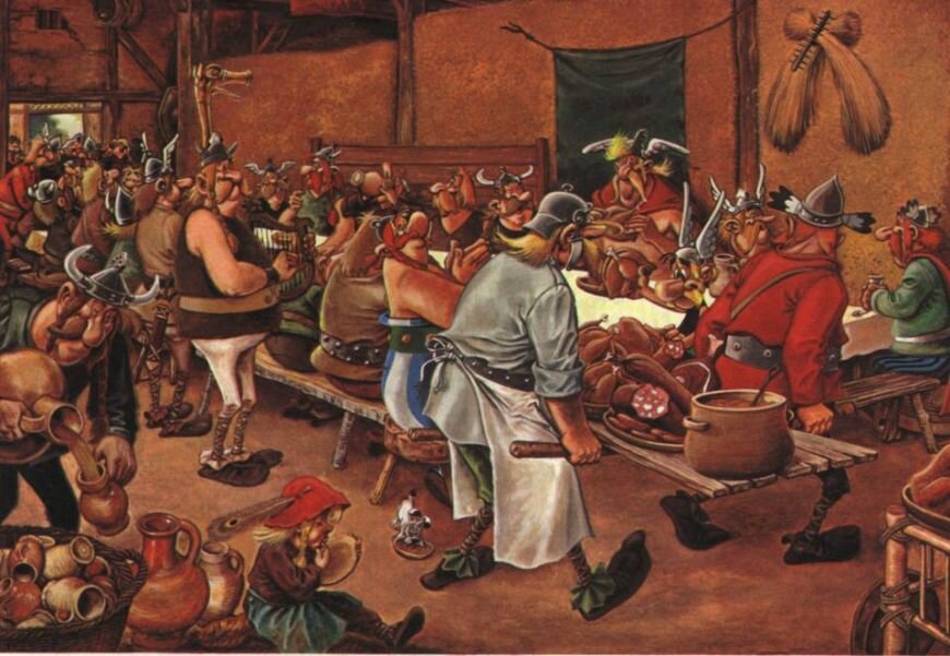 Застолье викингов. Источник фото - https://clck.ru/Sn8um