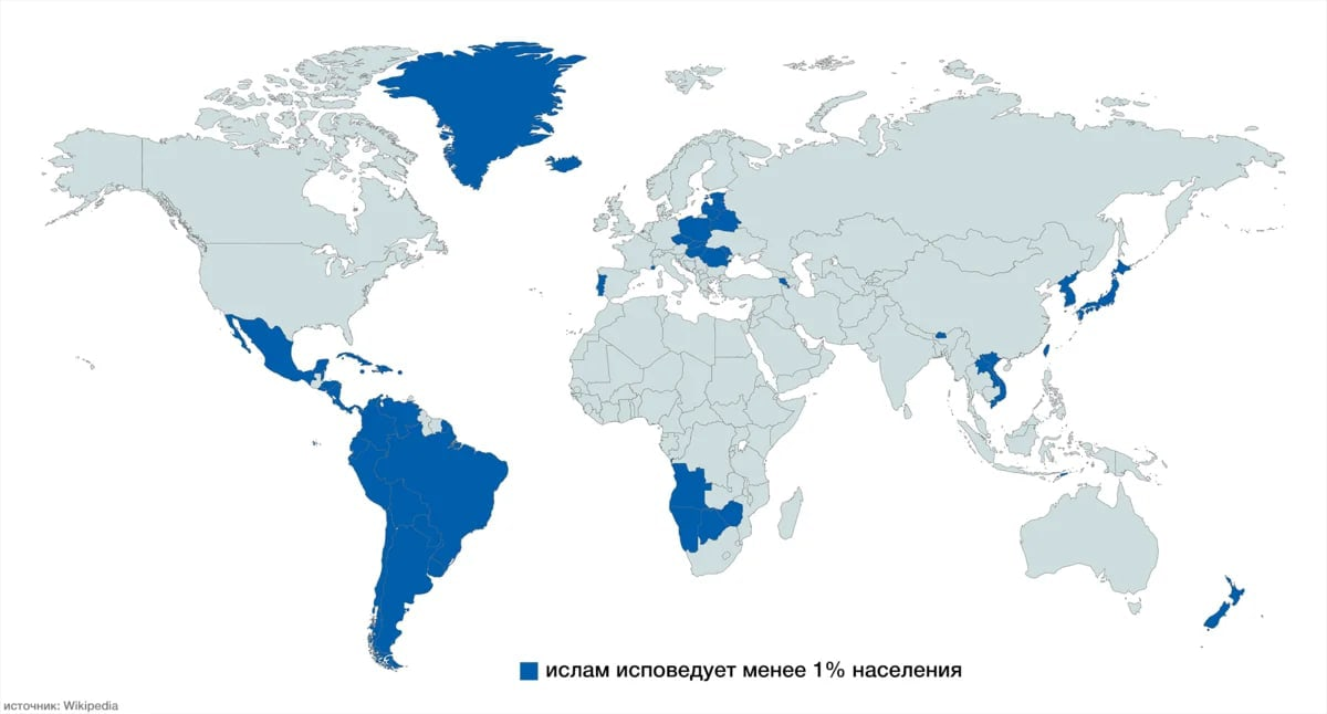 Карта ислама в россии