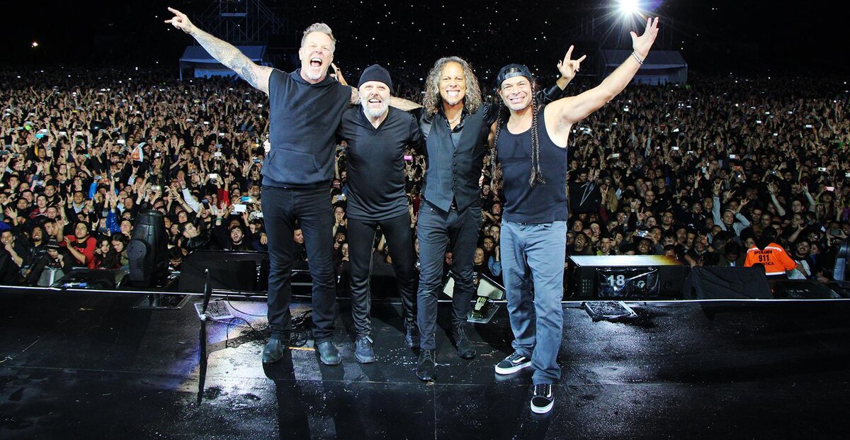 Концерт группы "Металлика" в Москве. Лужники