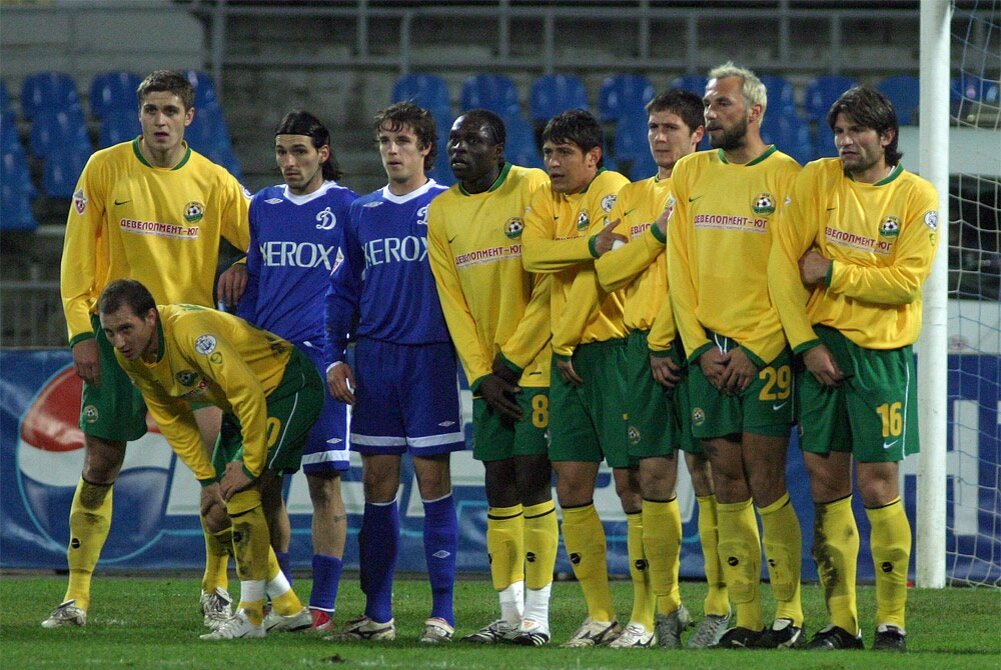 Краснодарская «Кубань» в матче с московским «Динамо», 21.10.2007 (0:4) / fc-dynamo.ru