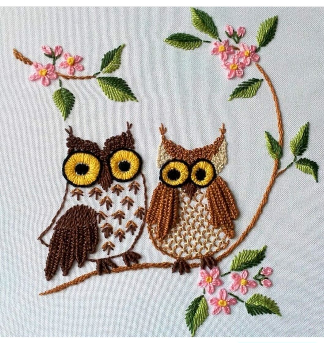 вышивка ирисом