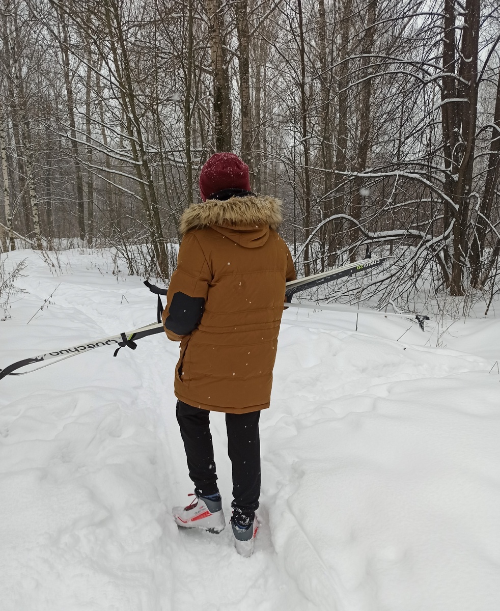 Ваня на лыжах