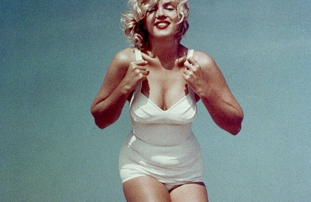 На этой фотографии Мерилин беременна