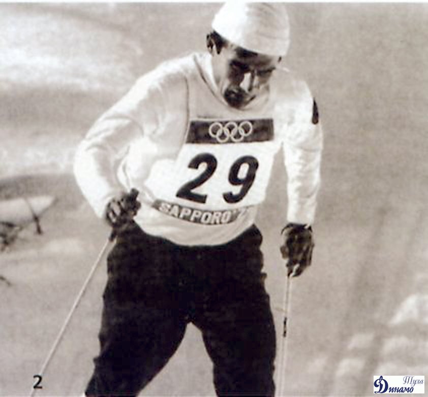 Это знаменитый Вячеслав Веденин, у которого после финиша эстафеты в Саппоро в 1972-м не могли кулаки разжать...И он так тогда бежал не за деньги...