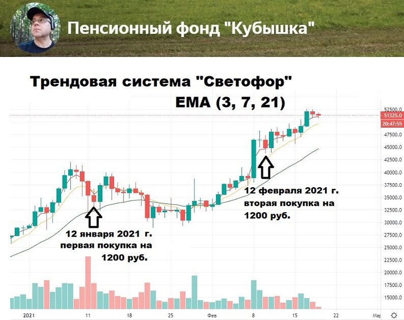 Мои 2 покупки в январе и феврале 2021 г. Наложил Светофор  Сергея Петрова
