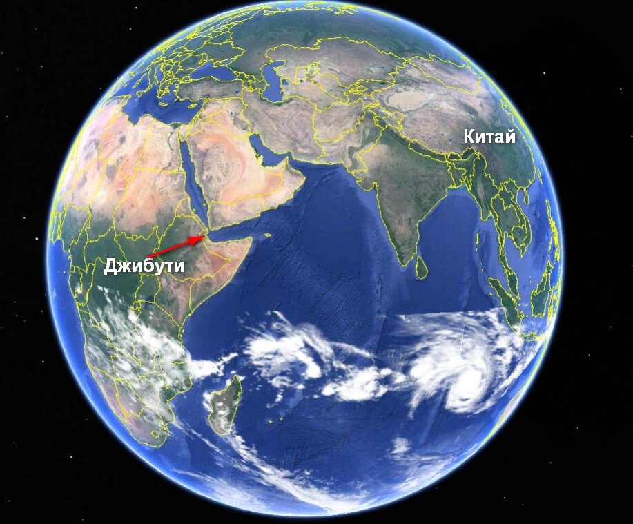 Довольно далеко от Китая.