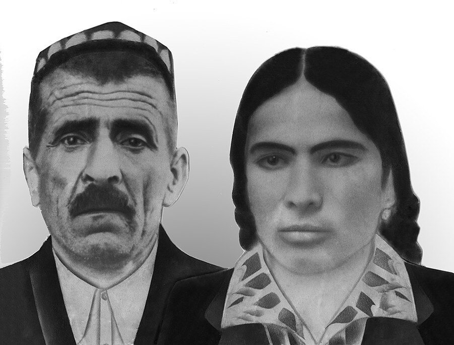 Мои родители: отец - Очил и мать - Хосния. Из семейного архива.