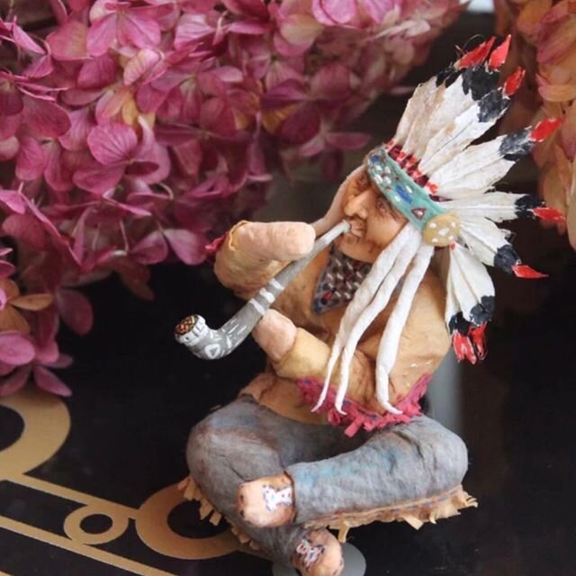 Ватная елочная игрушка. Автор Инна Карт