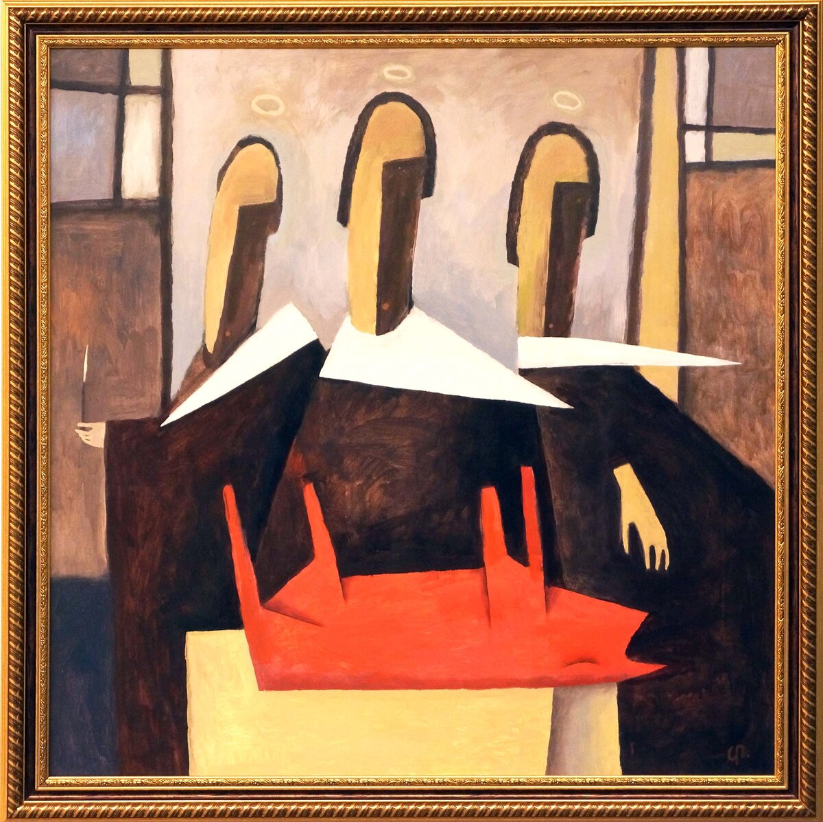 Григорьев Сергей Пикассо Рыцари квадратного стола или Квадратура Круга100х100 х акр 2013 г #андеграунд22