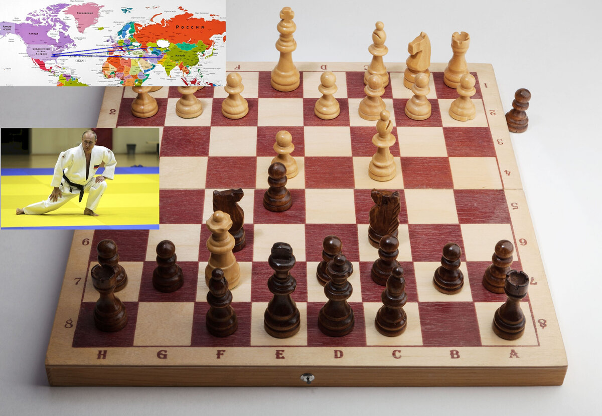 Детский мат.  Коллаж автора