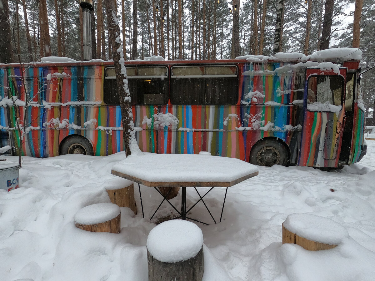 Вариант для необычного отдыха: домик-автобус в глухом лесу Сибири | Visit  Tyumen | Дзен