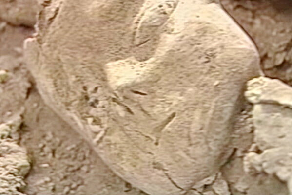 Скриншот из фильма о восстановлении находок